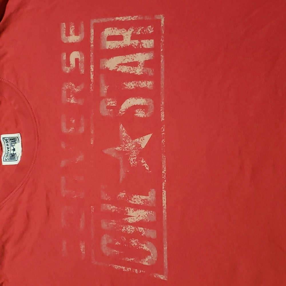 Converse One Star Red Tee Men's Size XXL - Picture 2 of 8